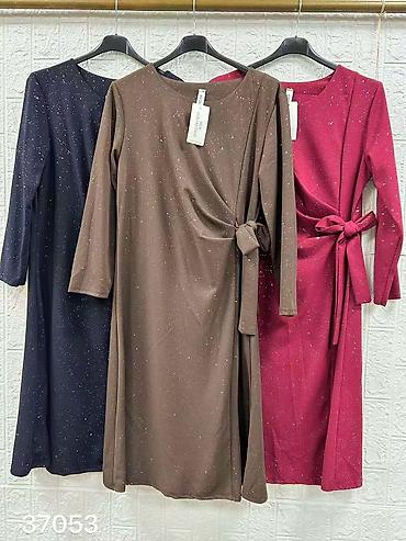 Haljine: Elegantna midi haljina sa šljokičastim efektom XL 2XL 3XL - Kroj — 4