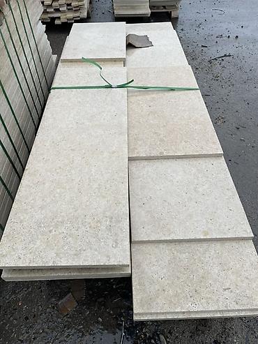 Фасадные плиты Сары-Таш (Травертин): Натуральный камень — известняк/травертин бежевых оттенков (плиты и — 9