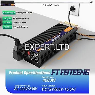 İnverterlər: Yeni Inverter, 1500-3000 Vt, 12 - 220 volt, Ödənişli çatdırılma — 18