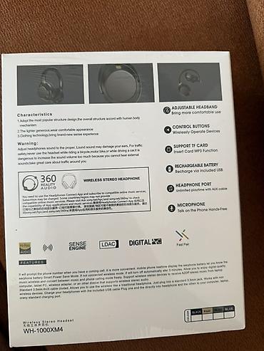 bluetooth qulağlığ: Məhsul: Sony WH-1000XM4 simsiz qulaqlıq Xüsusiyyətlər: - Aktiv — 2