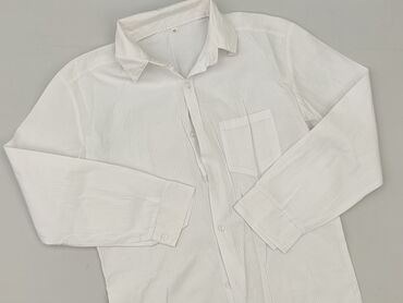 ażurowa koszula: Shirt 12 years, condition - Very good, pattern - Monochromatic, color - White