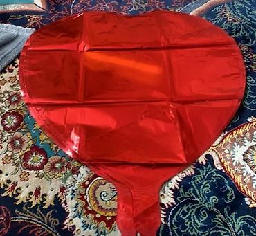 Декор и интерьер: Məhsul: Qırmızı “ürək” formalı folqa şarlar - Material: qalın folqa — 2