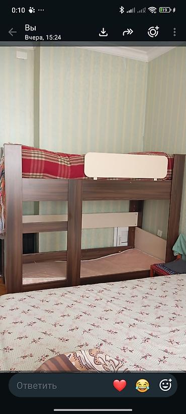 metal ikimərtəbəli carpayılar: İki mərtəbəli uşaq/youth çarpayısı - Material: laminat/MDF karkas — 1