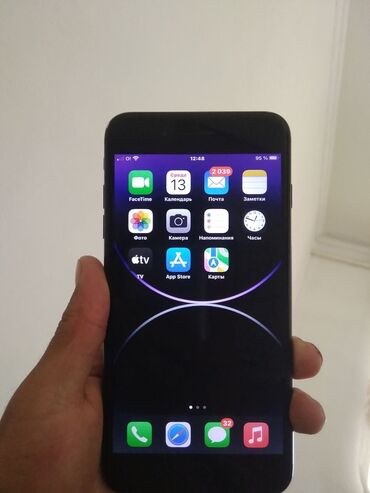 самсунг 8 с: IPhone 7 Plus, Б/у, 128 ГБ, Черный, Чехол, 100 %