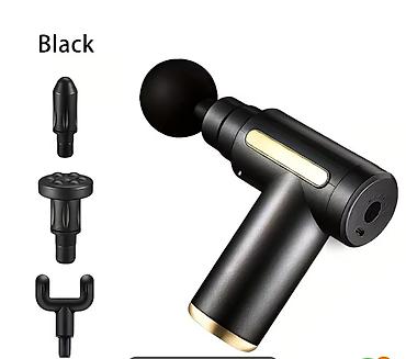 массажный ролл: ОСТАЛОСЬ 2 ШТУКИ Перкуссионный массажер Massage Gun (черный) - Тип — 2