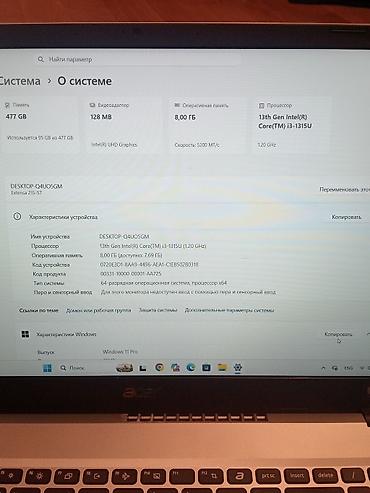 redmi not 11 pro: Acer Extensa 15 (model: Extensa 215-57) noutbuk Texniki — 4