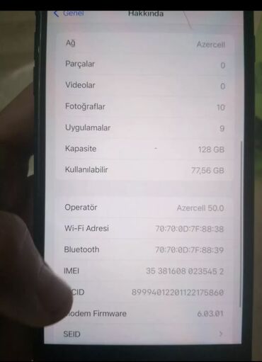 iphone 8 plus 64gb qiymeti: IPhone 7 Plus, 128 GB, Qara, Barmaq izi