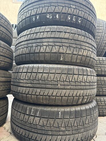 диски и шины одиссей: Шины 235 / 50 / R 18, Зима, Б/у, Комплект, Легковые, Bridgestone