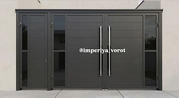 регулировка замков: Металлические уличные ворота с калиткой - Современный дизайн — 10