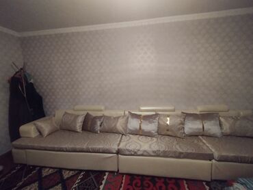 трансформер мишка: Угловой диван, цвет - Бежевый, Б/у