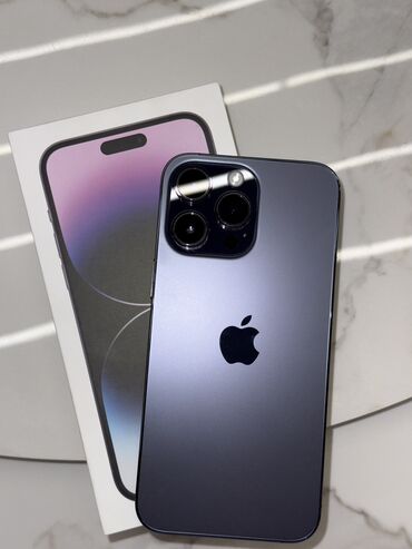 повербанк apple: IPhone 14 Pro Max, Б/у, 256 ГБ, Deep Purple, Коробка, 86 %