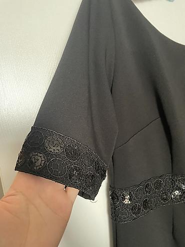 Qara qısa əlbisə – payetli bəzəkli - Klassik qara rəng - Dizdən at lalafo.az — 5 Qara qısa əlbisə – payetli bəzəkli - Klassik qara rəng - Dizdən — 5