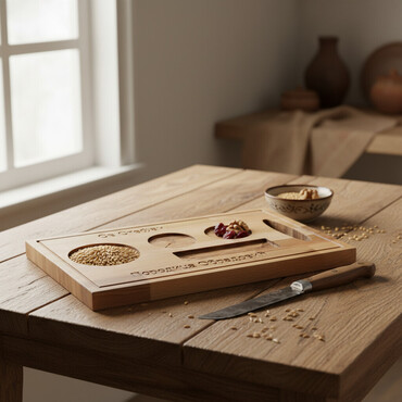 Tacne: 2u1 slavska daska za žito i daska za sečenje - Materijal: pun drvni na lalafo.rs — 2 Tacne: 2u1 slavska daska za žito i daska za sečenje - Materijal: pun drvni — 2