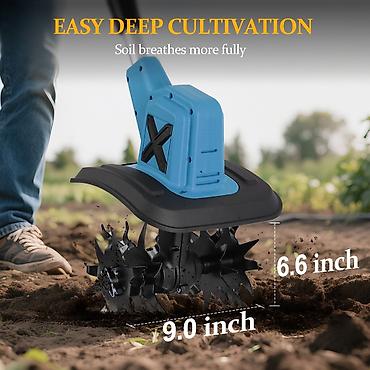 mini traktör: TORPAQ ŞUMLAMAQ ÜÇÜN KULTIVATOR 48V akkumulyatorlu mini kultivator Bu — 2