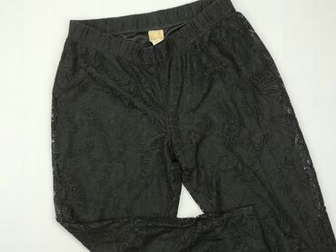 czarne legginsy push up: Material trousers, M (EU 38), condition - Good