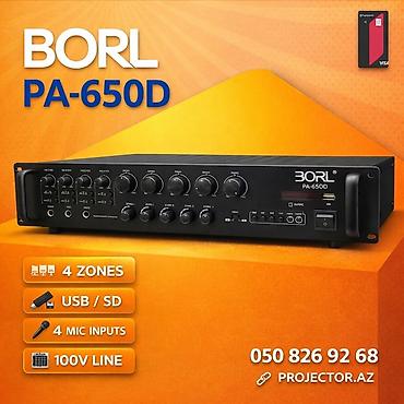 ses mixeri: BORL PA-650D – İctimai elan və zonalı səs yayımı üçün peşəkar — 1