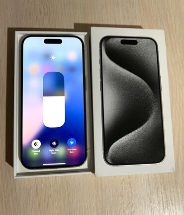 купить виар очки для телефона: IPhone 15 Pro, Б/у, 256 ГБ, White Titanium, Защитное стекло, Коробка, 90 %