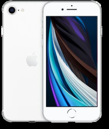 iphone se 2020 qiymeti: IPhone SE 2020, 64 GB, Ağ, Barmaq izi, Face ID