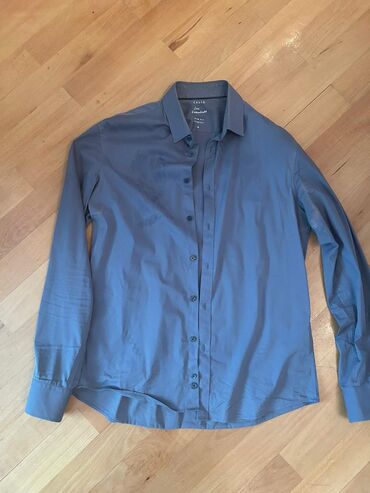 Şalvarlar: Köynək, Massimo Dutti, L (EU 40), rəng - Gümüşü