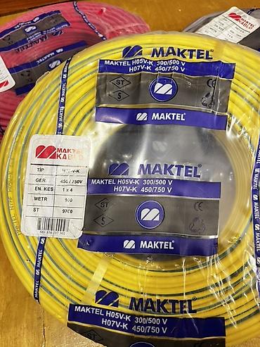 mis turba: MAKTEL elektrik kabelləri – orijinal qablaşdırmada rulonlar - Model — 2