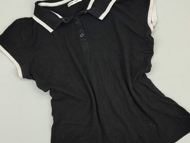 pinko t shirty czarne: Koszulka polo, Cropp, M, stan - Dobry