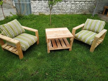 Комплекты садовой мебели: Комплект садовой мебели, Кресла, Дерево