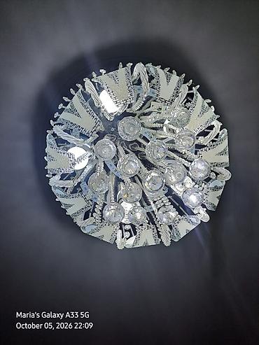 led guzgu: Led Çılçıraq, 4 və daha çox lampa, Xrustal — 2