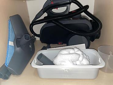 robot pilesos: Buxar aparati. Güclü buxarı var, pəncərə, divan, qaz üstü yağlar, və — 1