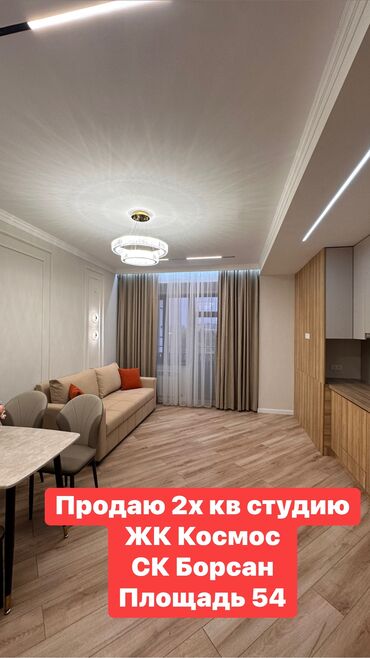 Продажа квартир: 2 комнаты, 54 м², Элитка, 7 этаж, Евроремонт