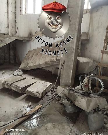 Beton işləri: Beton kəsimi və deşmə xidməti - Armaturlu/armatursuz beton, monolit — 4