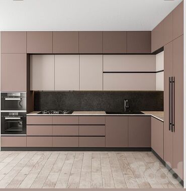 Sifarişlə mətbəx mebeli: Sifarişlə mətbəx dəsti, Özü çəkən petlələr, Mat laminat, Kredit var, Pulsuz çatdırılma, Rayonlara çatdırılma — 7