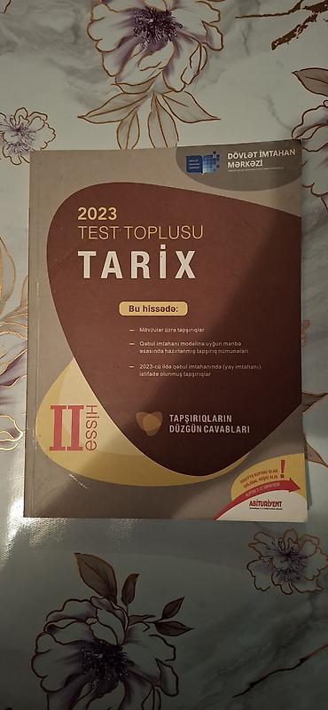 Testlər: Məhsul: Tarix üzrə test toplusları (DİM və əlavə nəşrlər) Paketə — 2