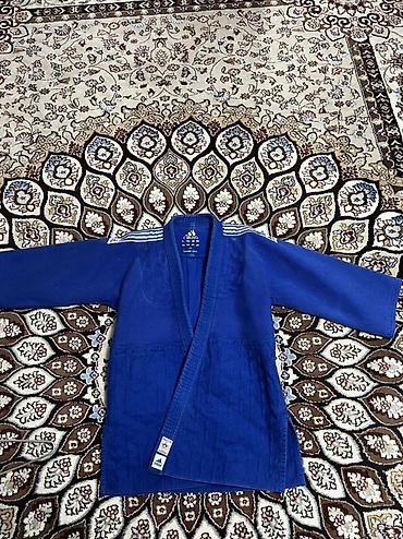 adi: Кимоно для дзюдо Adidas (синее), комплект: куртка и штаны — 2