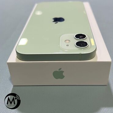mini smartfonlar: IPhone 12 mini, 64 GB, Alpine Green, Simsiz şarj, Face ID