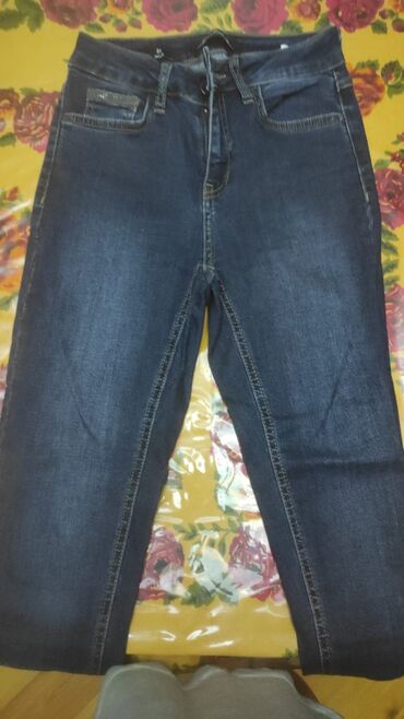 Dəstlər, kostyumlar: Qadın geyim dəsti – 4 məhsul 1) Cins ətək - Tünd mavi denim - Ön — 15