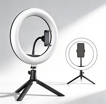 usb: Ring Light İşıqlı Tripod — Mükəmməl Çəkiliş və İşıqlandırma! — 2