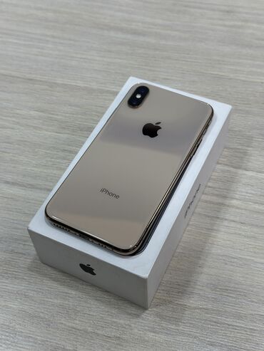 Apple iPhone: IPhone Xs, Б/у, 64 ГБ, Золотой, Коробка, 94 %