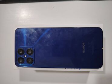 2 el telefon samsung: Honor X8 5G, 128 ГБ, цвет - Синий, Кнопочный, Отпечаток пальца, Две SIM карты