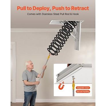 Чердачные лестницы: Чердачная лестница, Складная, С люком, Новый — 5