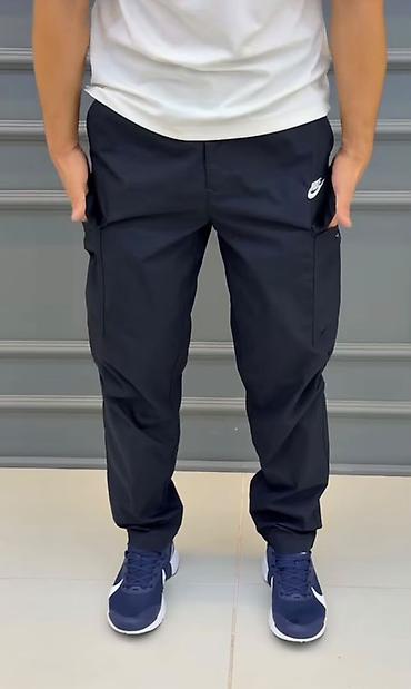найк карго: Мужские брюки, XL, Nike, Б/у, цвет - Черный, Самовывоз, Платная доставка — 1