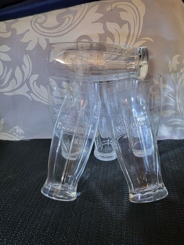 Čaše: Case nove za pivo orig.Krusovice Ceska. Nove case,komada 6 u ceni,sve — 4