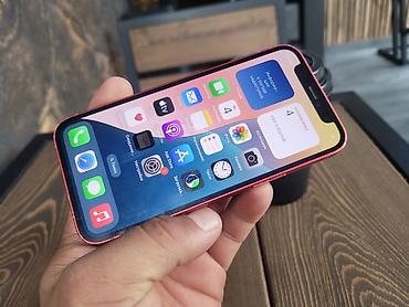 Apple iPhone: IPhone 12 mini, Б/у, 64 ГБ, Красный, Чехол, Кабель, 74 % — 13