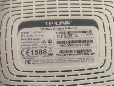 komputer nesilleri: TP-Link TL-WR841N 300Mbps Wireless N router Xüsusiyyətlər: - Sürət