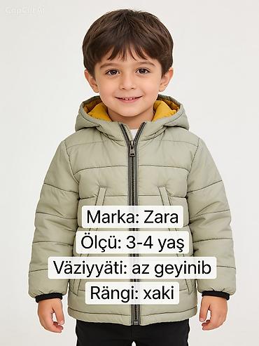 пальто zara: Куртка, Для мальчиков, 3 - 4 года, Zara Kids — 1