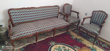 seyf qapı satışı: Klassik divan, 2 kreslo, Bazasız, Açılmayan