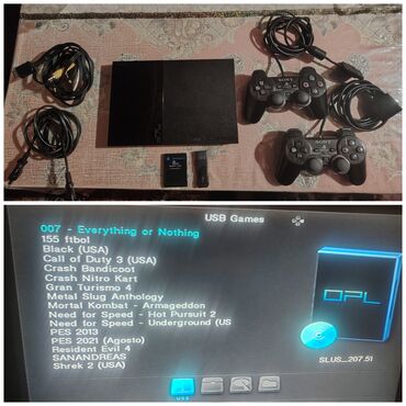 PS2 & PS1 (Sony PlayStation 2 & 1): Plesdesin 2 prasifkali 2 orginal pult 8 lik yaddas karti 64 luk