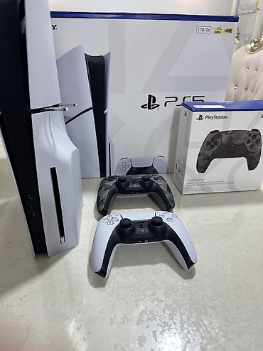 Видео оюндар жана приставкалар: 🎮 Продаётся Sony PlayStation 5 Slim — практически новая! ✨ Состояние — 7