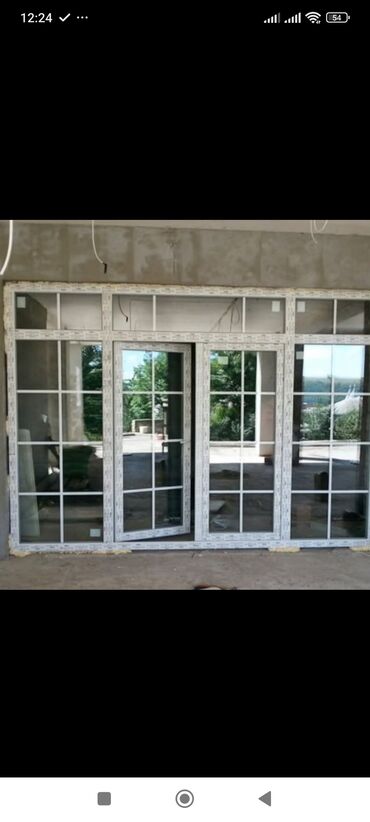 Plastik pəncərələr: PVC pəncərə bloku - Material: ağ və rəngli rəngli PVC profil - Şüşə — 11