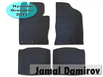резиновые коврики в Азербайджан | Аксессуары для авто: Hyundai grandeur 2011 üçün rezin ayaqaltilar. резиновые коврики для