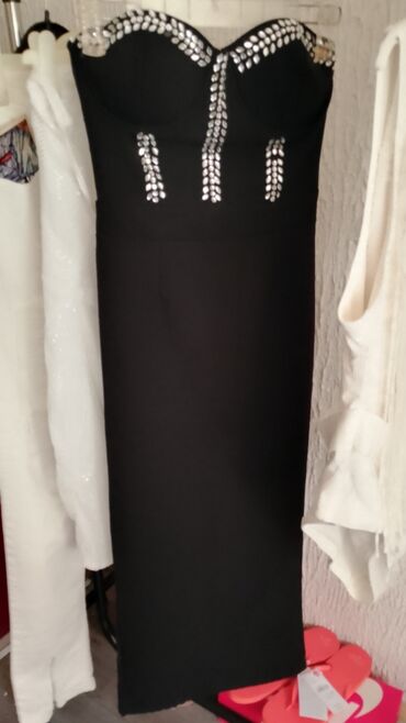 crop top h: XS (EU 34), bоја - Crna, Koktel, klub, Top (bez rukava)